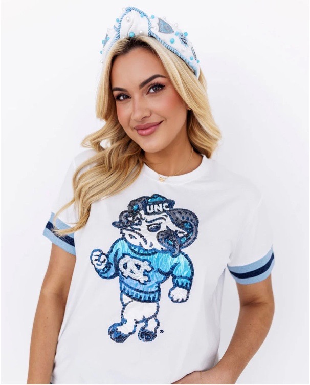 NORTH CAROLINA SPARKLE LOGO T-SHIRT 255